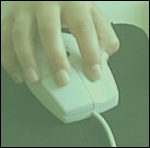 Hand mit Computer-Maus