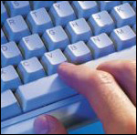 posicin de la mano sobre el teclado.